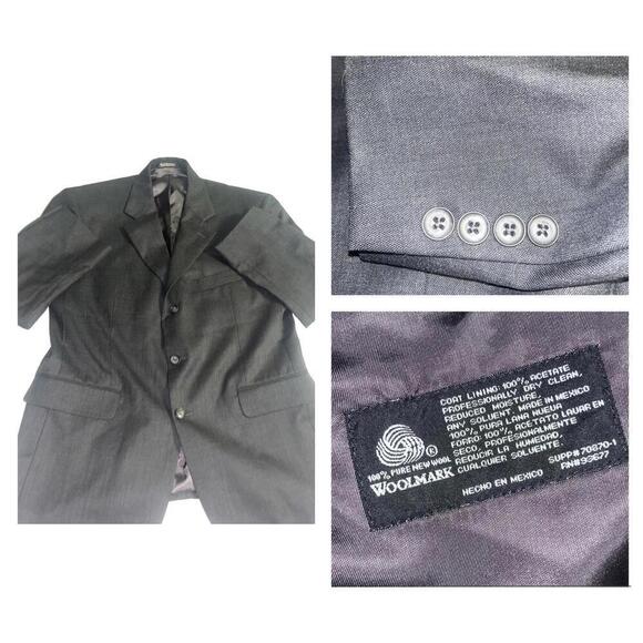 Stafford Other - Stafford 100% WOOL RN: 93677 Blazer Men's Size 40 Short Blazer Suit Jacket